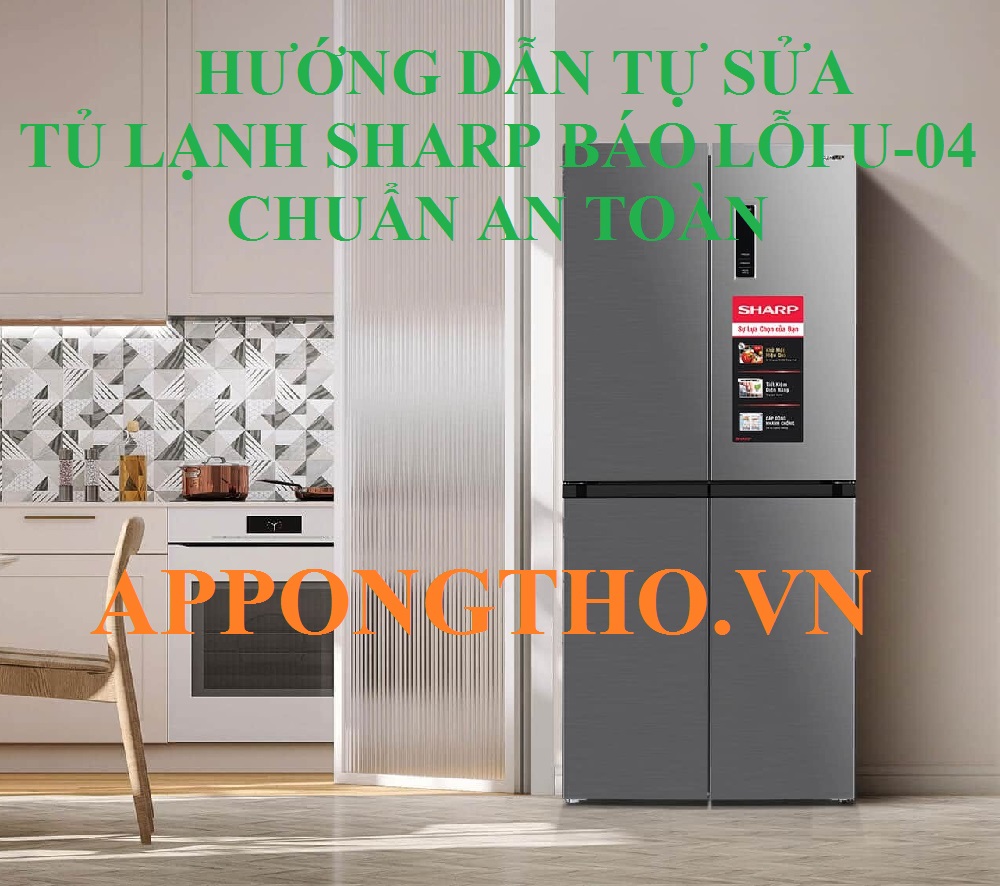 Lỗi U04 tủ lạnh Sharp Side by Side Cảnh Báo Khẩn Cấp Ngay